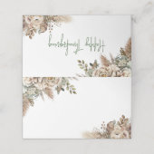 Elegant Herfst Floral Thanksgiving (Buitenkant ongevouwen)