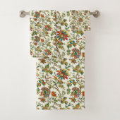 Elegant herfst floreel patroon bad handdoek (Insitu)