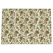 Elegant herfst floreel patroon groot cadeauzakje (Voorkant)