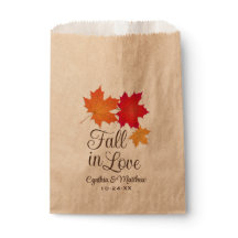 Elegant Herfst in Love Autumn Leaves Wedding