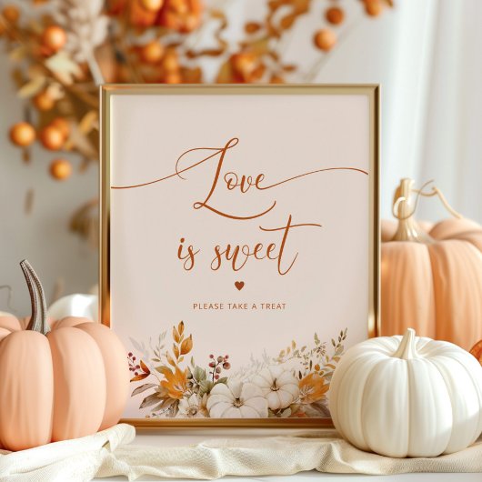 Elegant herfst Love neemt een Poster