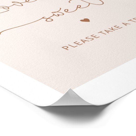 Elegant herfst Love neemt een Poster (Hoek)