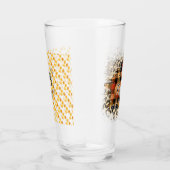 Elegant  Herfst Love Pumpkin Glas (Rechts)