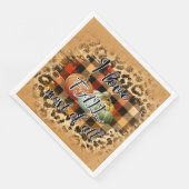 Elegant  Herfst Love Pumpkin Servet (Hoek)