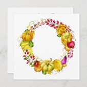 Elegant Herfst Seizoenuitnodiging Kaart (Voorkant / Achterkant)