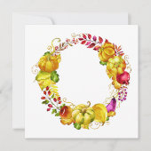 Elegant Herfst Seizoenuitnodiging Kaart (Voorkant)