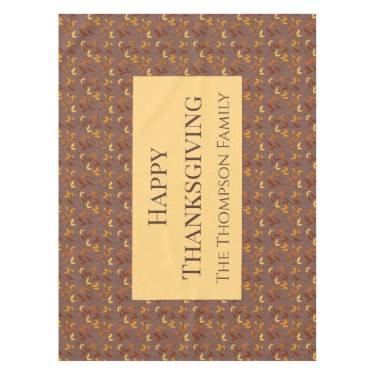 Elegant herfstblad tafelkleed (Voorkant)