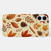 Elegant Herfstpatroon Case-Mate iPhone Case (Achterkant (horizontaal))