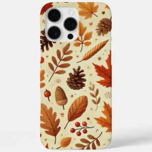 Elegant Herfstpatroon iPhone 16 Pro Max Hoesje