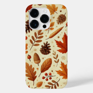 Elegant Herfstpatroon Case-Mate iPhone 14 Pro Hoesje