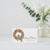 Elegant herfstseizoen krans Visitekaartje 1 (Staand voorkant)