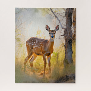 Elegant Herten in het Bos Natuur Design Legpuzzel