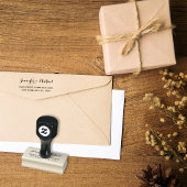 Elegant het Adres van de Terugkeer van het Verlovi Rubberstempel