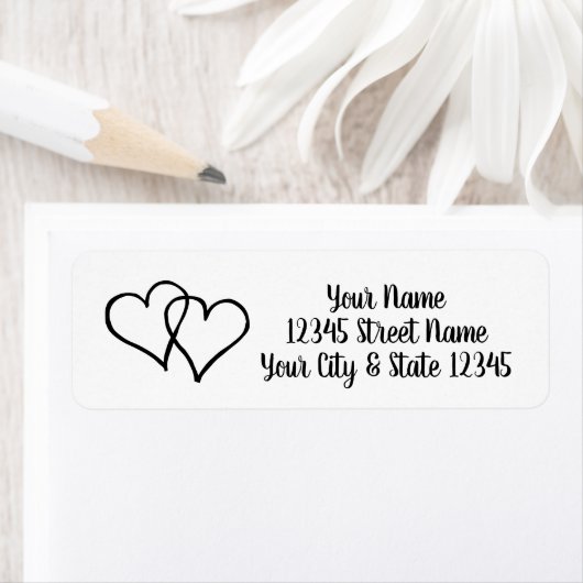 Elegant het adresetiketten van het het terugkeerad etiket (Insitu)