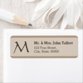 Elegant het Etiket van het Adres van de Terugkeer (Insitu)