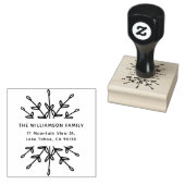 Elegant het Etiket van het Adres van de Terugkeer  Rubberstempel (Gestempeld)