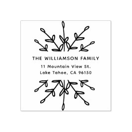 Elegant het Etiket van het Adres van de Terugkeer  Rubberstempel