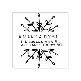 Elegant het Etiket van het Adres van de Terugkeer  Rubberstempel