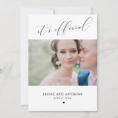 Elegant Het is de officiële Kaart van de Aankondig (Voorkant)