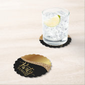 Elegant het is feesttijd kartonnen onderzetters (Insitu)