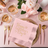 Élégant Heureuse Sainte-Valentin de typographie bl