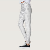 Elégant Hexagon Starburst Motif - Leggings (Gauche)