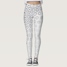 Elégant Hexagon Starburst Motif - Leggings