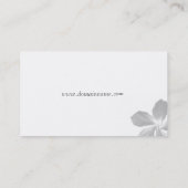 Elegant Hibiscus White Visitekaartje (Achterkant)
