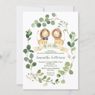 Elegant Hij of Zij Groen Leeuw Geslacht Onthullen Kaart