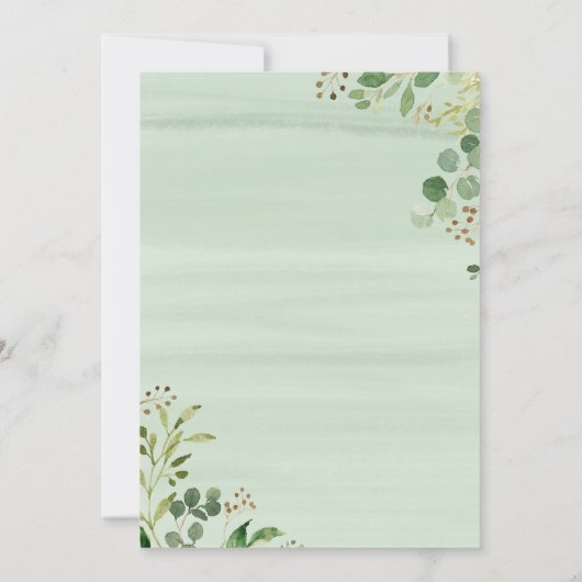 Elegant Hij of Zij Groen Leeuw Geslacht Onthullen Kaart (Achterkant)