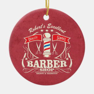 Elegant Hipster Barber Hair Stylist Haircut Keramisch Ornament