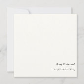 Élégant hiver À feuillage persistant Carte photo d (Dos)