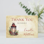 Élégant hiver Floral bougie Bereavement Merci (Debout devant)