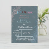 Elégant hiver genre révéler invitation (Debout devant)