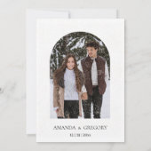 Élégant hiver Noël Mariage Fête Invitation (Dos)