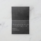 Elégant hiver rustique merci mariage (Intérieur)