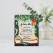 Elégant hiver Wonderland Fête Invitation (Debout devant)