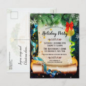 Elégant hiver Wonderland Fête Invitation (Devant / Derrière)