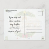 Elégant hiver Wonderland Fête Invitation (Dos)