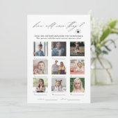 Elegant hoe oud waren ze fotospel Kaart (Staand voorkant)