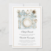 Elegant Holiday Baby Brunch Baby shower Uitnodigin Kaart (Voorkant)