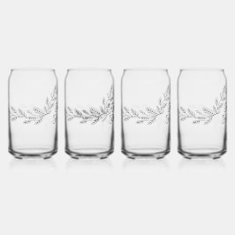 Elegant Holiday Cheer Blikvorm Glas