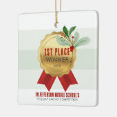 Elegant Holiday Contest Winnaar Prijs Keramisch Ornament (Links)