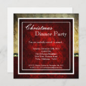 Elegant Holiday Kerstfeest Uitnodiging (Voorkant / Achterkant)