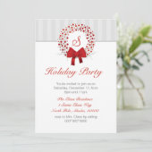 Elegant Holiday Party - Aangepaste uitnodigingen (Staand voorkant)