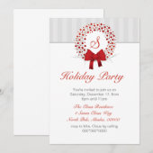 Elegant Holiday Party - Aangepaste uitnodigingen (Voorkant / Achterkant)