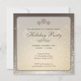 Elegant Holiday Party Company Invitation Kaart