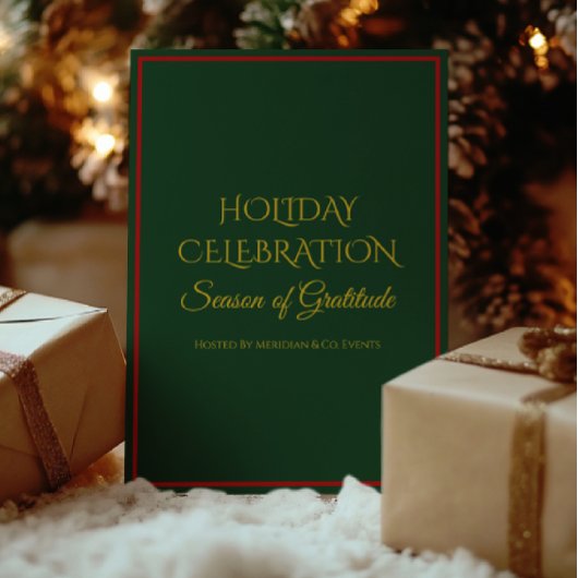 Elegant Holiday Party Invitation for Business