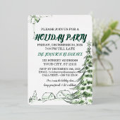 Elegant Holiday Party Invitation Kaart (Staand Voorkant)