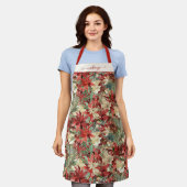 Elegant Holiday Poinsettia Kerstmis Floral Schort (Gedragen)